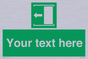 Custom Slide to Open Sign